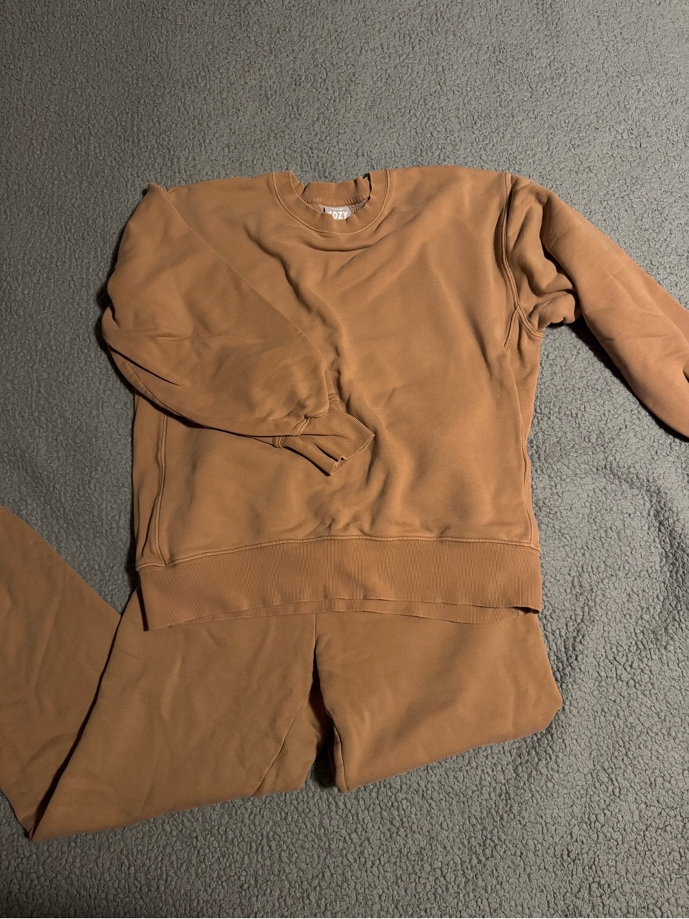 TNA Cozy Boyfriend Set in Tan